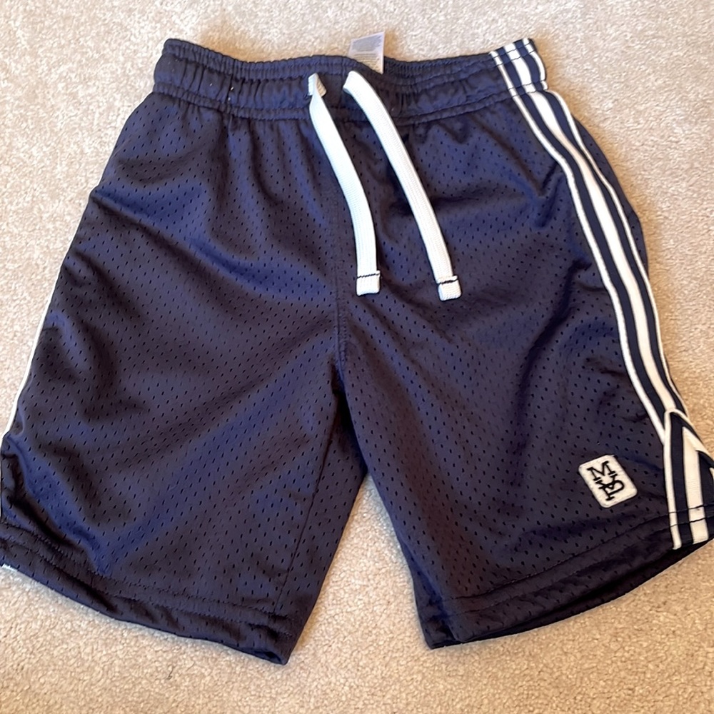 CARTER’S SHORTS BLUE WITH WHITE STRIPES DOWN BOTH SIDES